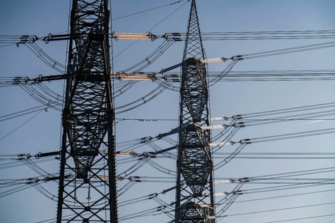 380 kV system, switchgear, from the transmission system operator Amprion, in the Emscherbruch in
