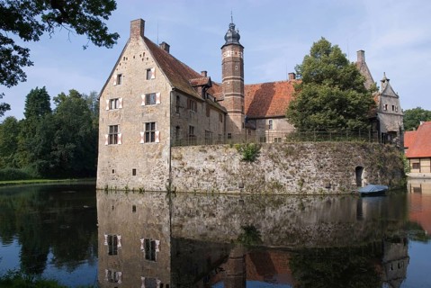 Wasserburg Vischering, Lüdinghausen, Münsterland, North Rhine-Westphalia, Germany, Europe