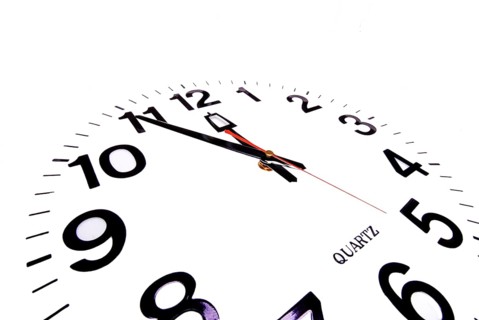Five to twelve, 5 to 12, clock face, studio