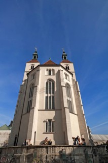Evangelical-Lutheran Neupfarrkirche, start of construction 1519, Neupfarrplatz, Regensburg, Upper