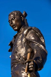 Freddie Mercury statue, musician, Queen, rock, rock music, star, rock star, deceased, famous,