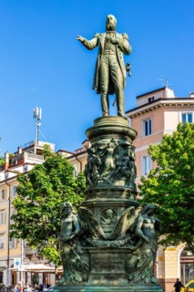 Monument to the Austrian Archduke Maximilian, Trieste, harbour city on the Adriatic, Friuli, Italy,