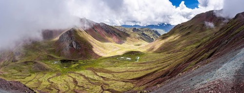 Pallay Punchu Rainbowmountain, Layo, Peru, South America