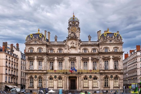 Hotel de Ville de Lyon is the city hall of the City of Lyon, France, Europe