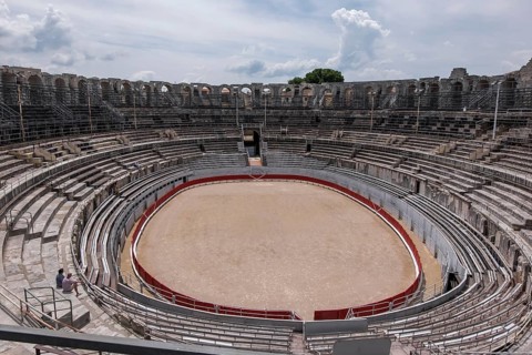 Roman Amphitheatre, Arles, UNESCO World Heritage Site, Bouches du Rhone, Provence Alpes Cote