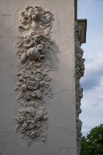 Floral stucco applications, Temperate House, largest Victorian greenhouse in the world, Royal