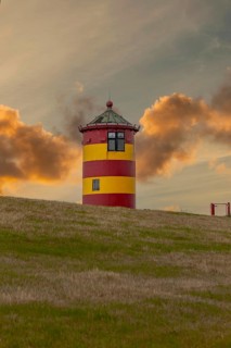 Pilsum Lighthouse, Pilsum, Krummhörn, East Frisia, Lower Saxony, Germany, Europe