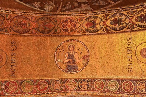 Basilica di San Marco, St Mark's Basilica, north portal, narthex, mosaics from the Old Testament,