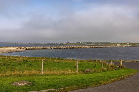 Churchill Barriers and Bay, Lamb Holm, Orkney, Scotland, Great Britain