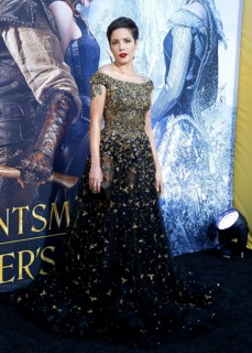 Halsey at the Los Angeles premiere of 'The Huntsman: Winter's War' held at the Regency Village