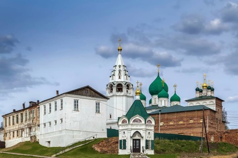 Transfiguration Cathedral and church of the Nativity of the Blessed Virgin. in Arzamas, Russia,