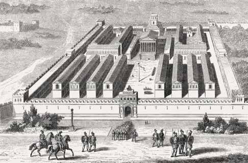 Castra Praetoria, the ancient barracks of the Praetorian Guard of Imperial Rome