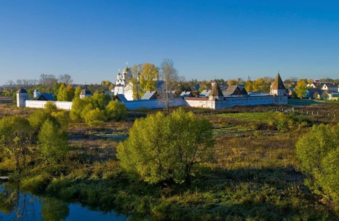 Look at the Pokrovsky Monastery (founded in 1364) from the walls of the Efimov Savior monastery
