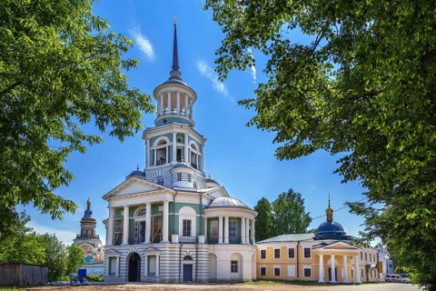 Church of the Savior Not Made by Hands in Boris and Gleb Monastery in Torzhok, Russia, Europe