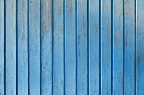Background blue painted wood