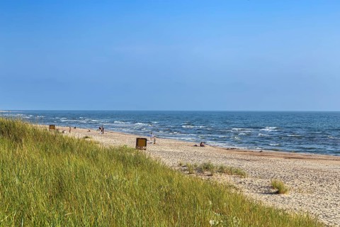 Landscape with Baltic Sea coast, Palanga, lithuania
