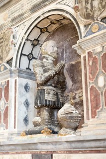 Richard Cornwallis memorial monument in church at Cretingham, Suffolk, England, UK