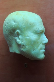 Bust of man, Museo Nacional de Arte Romano, national museum of Roman art, Merida, Extremadura,