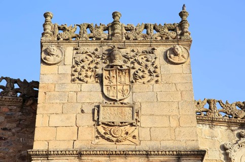 Historic tower house of Golfines, medieval old town, Caceres, Extremadura, Spain, Europe