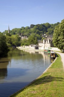 Kennet and Avon canal, Widecombe, Bath, Somerset, England, UK