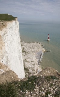 Lighthouse at Beachy Head, Sussex, England, United Kingdom, Europe