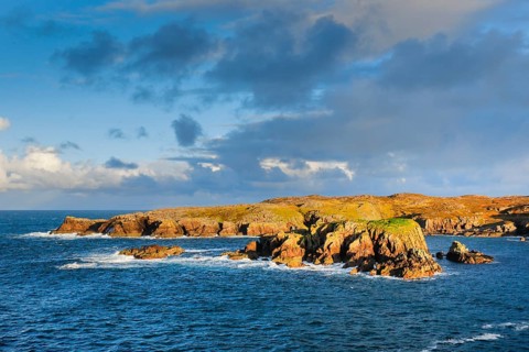 Island in the Bay of Camas Eilean Ghlais, Ross Shire in the North West Highlands of Scotland