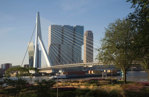 De Rotterdam building designed by architect Rem Koolhaas as a vertical city nears completion in