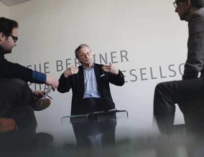 Peter Brandt, recorded during an interview at the NBR office in Berlin. 09.05.2022