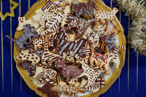 Swabian cuisine, Swabian Christmas biscuits, cookie cutters, shortbread biscuits, cat figures,
