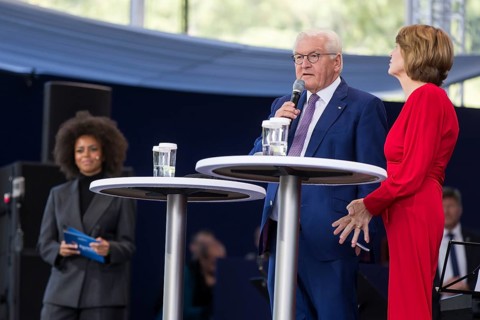 Frank-Walter Steinmeier (President of the Federal Republic of Germany) and his woman Elke