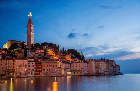 Rovinj is a town in Croatia on the west coast of the Istrian peninsula, Croatia, Europe
