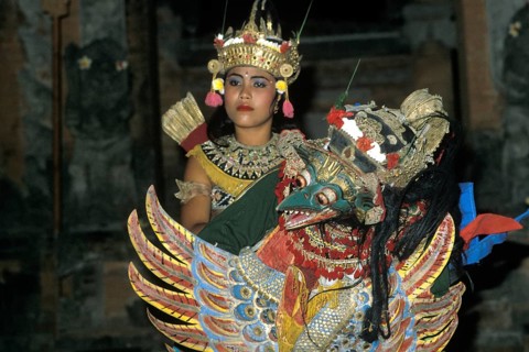 Ramajanabalett, Tänzerin und Garuda, Bali, Indonesien