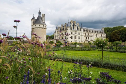 Chenonceau Castle, Château de Chenonceau, Department Indre-et-Loire, Centre-Val de Loire region,