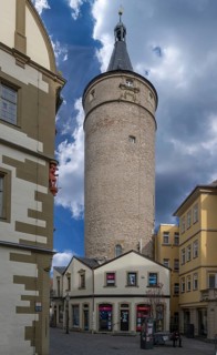 Falterturm, late medieval tower of the town fortifications, around 1480, Falterstraße, .Kitzingen,