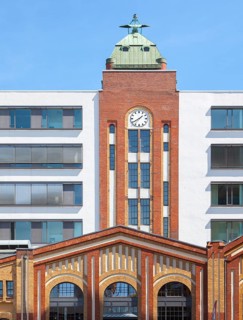 Plange Mühle im Medienhafen Düsseldorf, NRW, Deutschland
