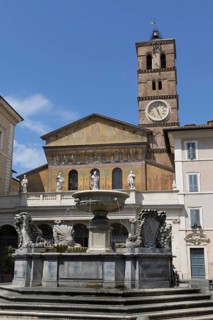Church of Santa Maria in Piazza Santa Maria in Trastevere, Rome, Italy, Europe