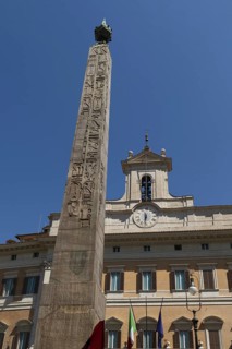 Obelisco di Montecitorio or Obelisco Solare on the Piazza Montecitorio in front of the Palazzo