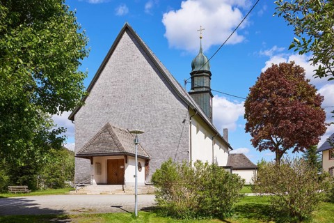 Church of St. Johann in the Innerlehen district, Bernau im Black Forest, Black Forest, Waldshut