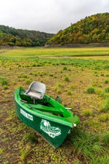 The Edersee, near Waldeck, the third largest reservoir in Germany, currently has only just under