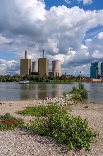 Duisburg-Huckingen gas-fired power station, operated by RWE, on the site of Hüttenwerke Krupp