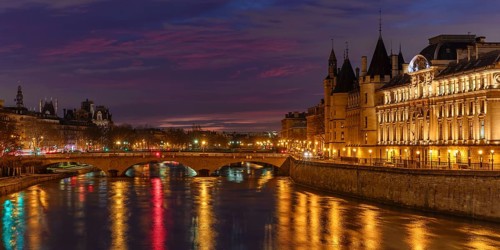 Palace of Justice La Conciergerie on the Seine, Ile de la Cite, Ile Saint-Louis, Paris, Ile de