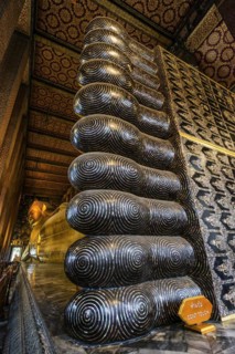 The reclining Buddha in Wat Pho temple, reclining, rest, resting, Buddhism, religion, world