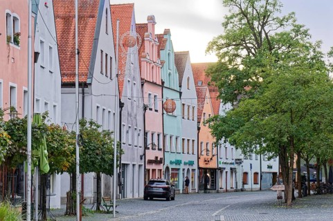 Houses at Oberer Markt in the old town centre of Weiden in der Upper Palatinate. Weiden oPf,