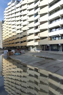 Renovation of numerous rental flats after several apartment buildings fell into disrepair due to