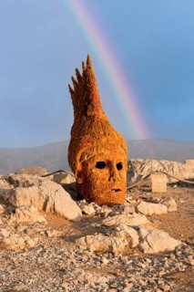 God head statue on the top of Mount Nemrut, Adiyaman province, Turkey, Asia