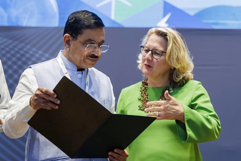 Svenja Schulze (SPD), Federal Minister for Economic Cooperation and Development, in Gujarat, 16.09