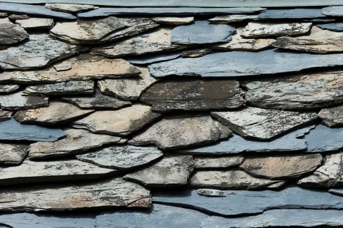 Roof with slate, natural slate, slate tiles house roof, traditional, craft, roofer, old, old