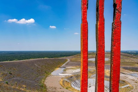 The Haniel spoil tip, 185 metre high spoil tip, at the Prosper Haniel mine, which was closed in