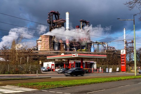 Duisburg-Bruckhausen steel site, ThyssenKrupp Steel, blast furnaces 8 and 9, on