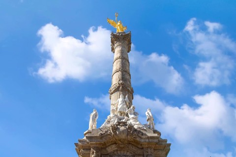 Angel of Independence monument located on Reforma Street near historic center of Mexico City